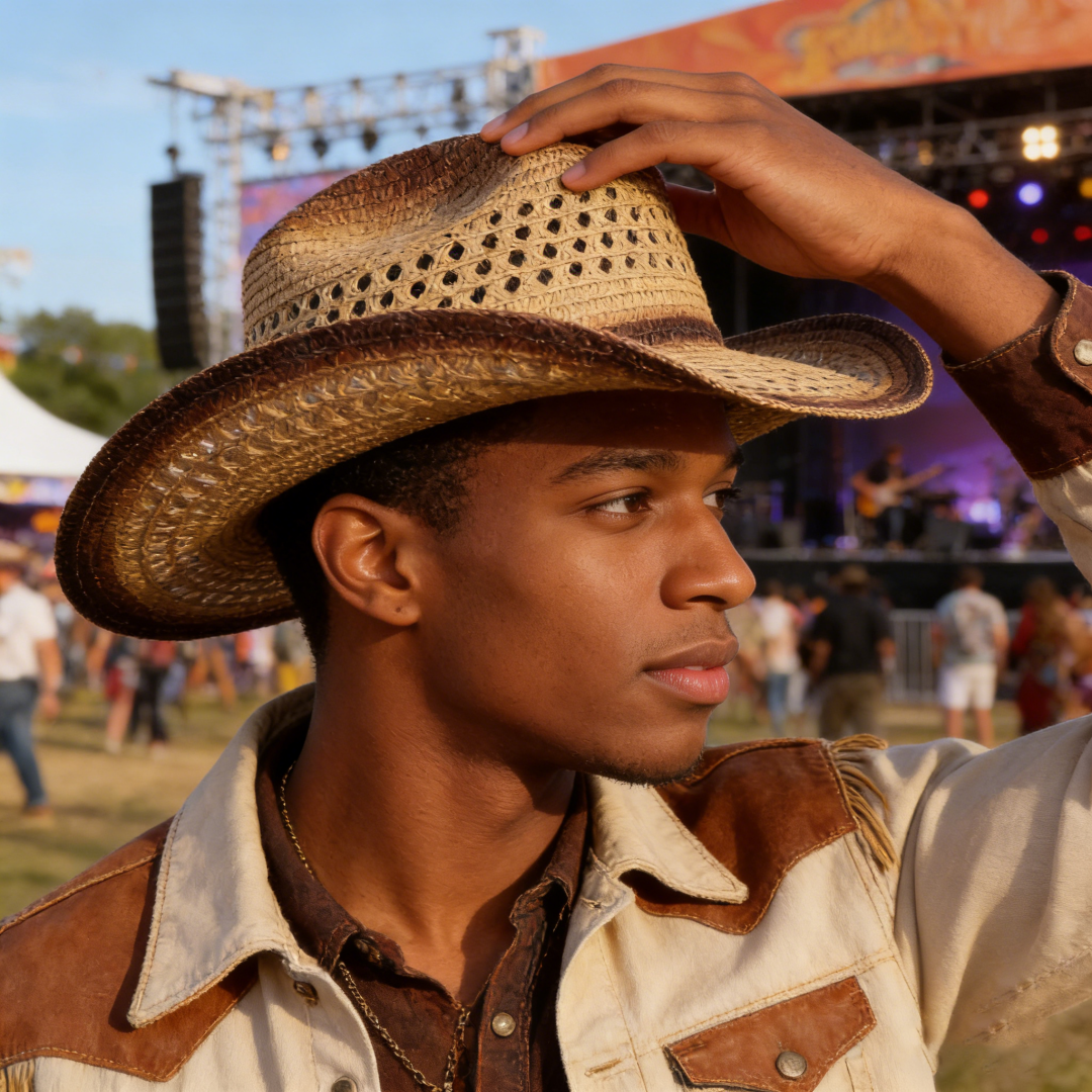 1PC Straw Western Cowboy Hat H - огляд і ціна Cowboy Hat Straw