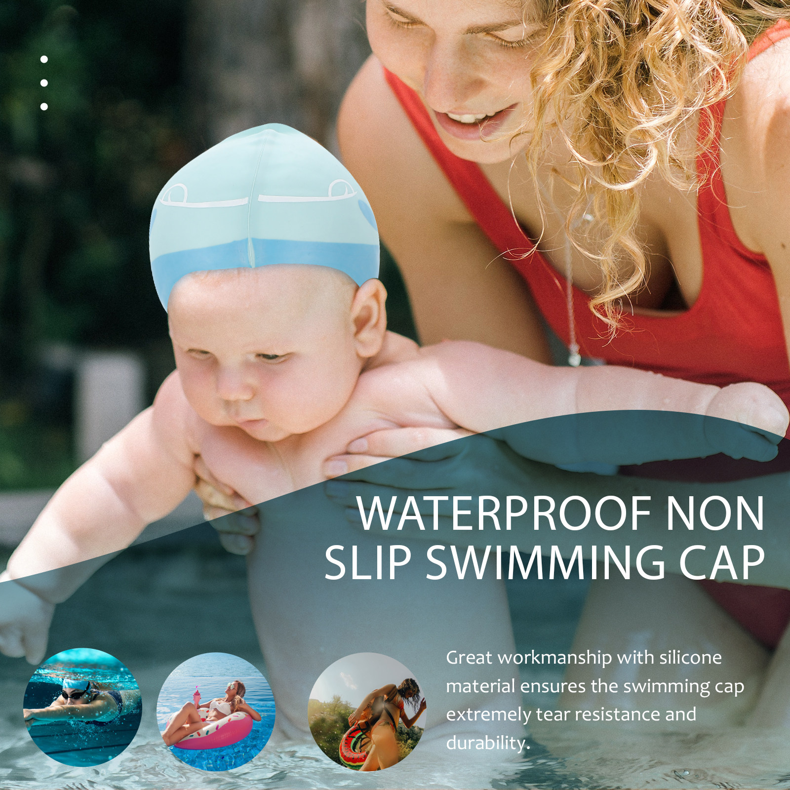Silicone Cartoon Swimming Hat  - огляд і ціна Swim Hat Silicone