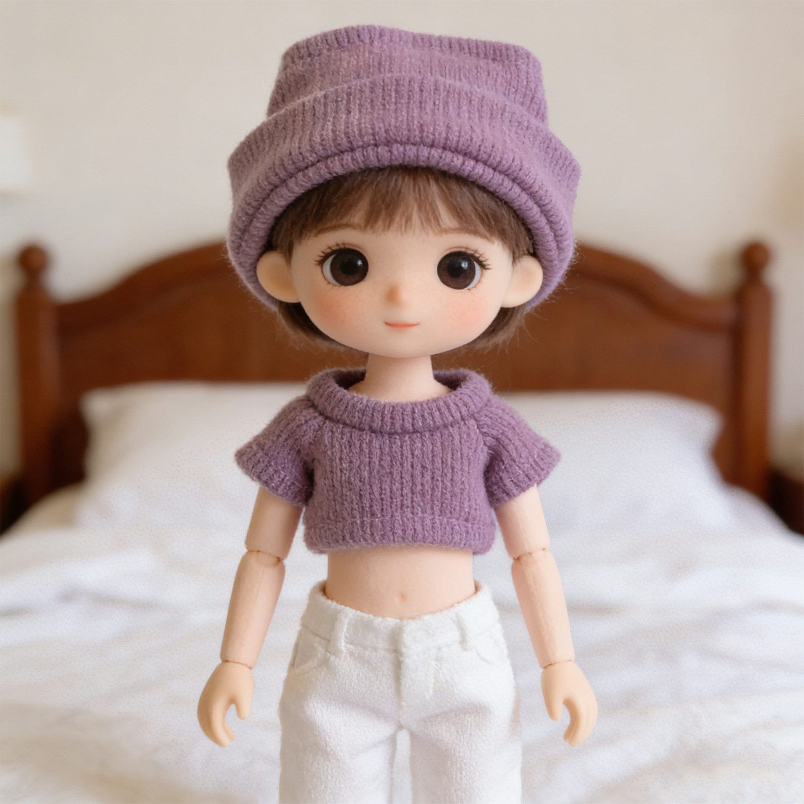 1Set Mini Clothes for 10Cm Kni - огляд і ціна Beanie Cuffed Knit