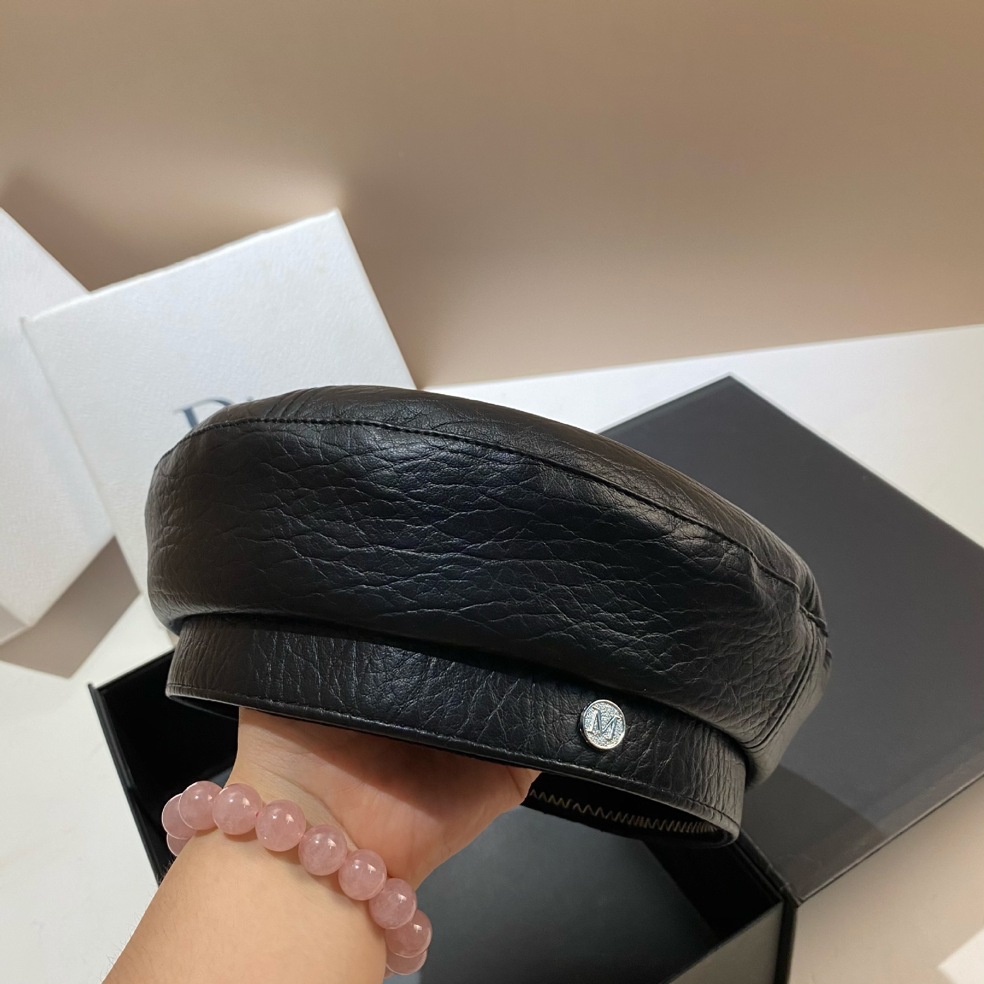 PU Leather Beret Caps Women Fa - огляд і ціна Snapback Hat Flat